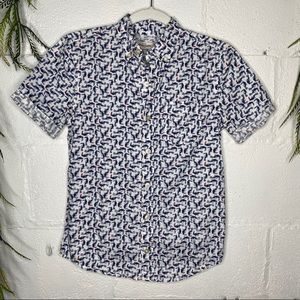 Abercrombie Kids Toucan SS Button Shirt Size M/12